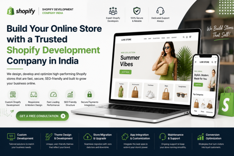 Build Your Online Store with a Trusted Shopify Development Company in India